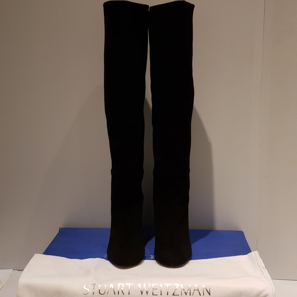 NWT Stuart Weitzman Eloise 75 Suede TTK Boot - Picture 5 of 8